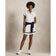 RLX Ralph Lauren Lauren's Women's Stretch Golf Golf Skort - Keramik Putih/Angkatan Laut