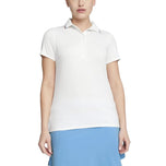 Puma Women Cloudspun Tipped Golf Polo Shirt - White Glow/ Regal Blue