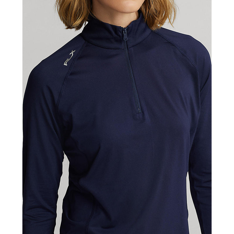 RLX Ralph Lauren Women's UV Jersey 1/4 Zip Pullover - French Navy