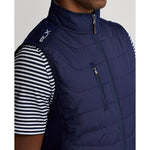 RLX Ralph Lauren Cool Wool Full Zip Vest - French Navy