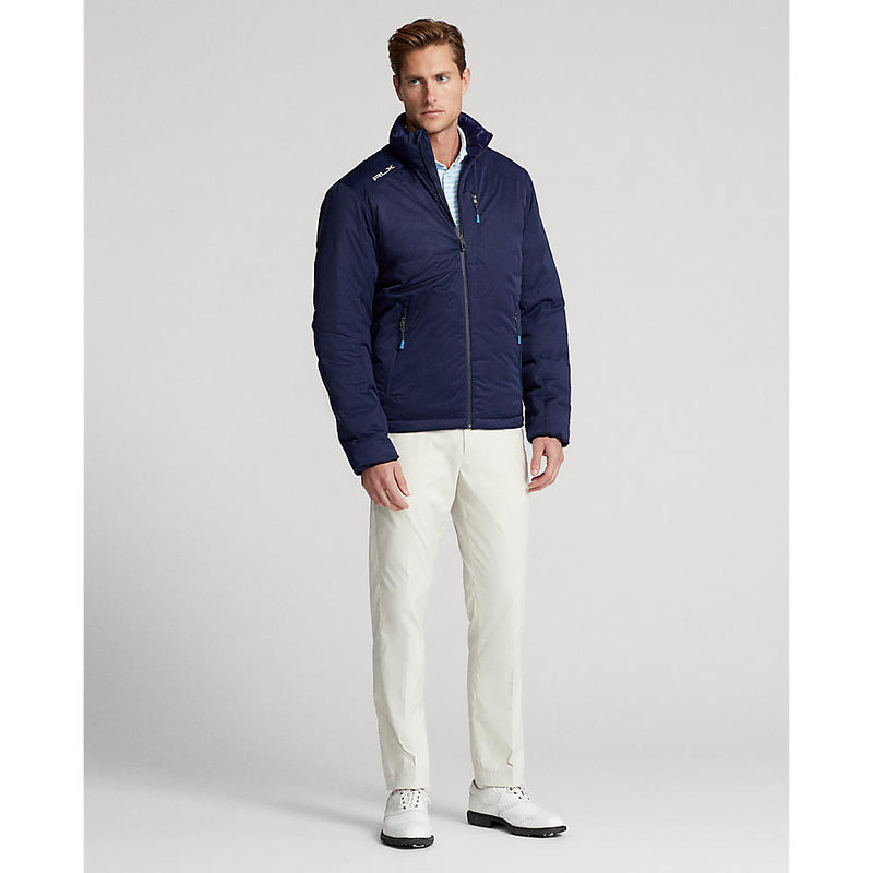 RLX Ralph Lauren Water-Repellent Softshell Hooded Jacket - French Navy