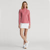 RLX Ralph Lauren Women's UV Jersey 1/4 Zip Pullover - Desert Rose/Pure White