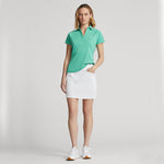 RLX Ralph Lauren Women's Tour Performance V-Neck Golf Shirt - Resort Green Heather