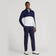 Rlx ralph lauren peach airflow jersey 1/4 zip midlayer - purong puti/ french navy