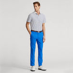 Rlx Ralph Lauren Tour Pique Stripe Polo Polo - Pure Blanc Pure Multi bleu