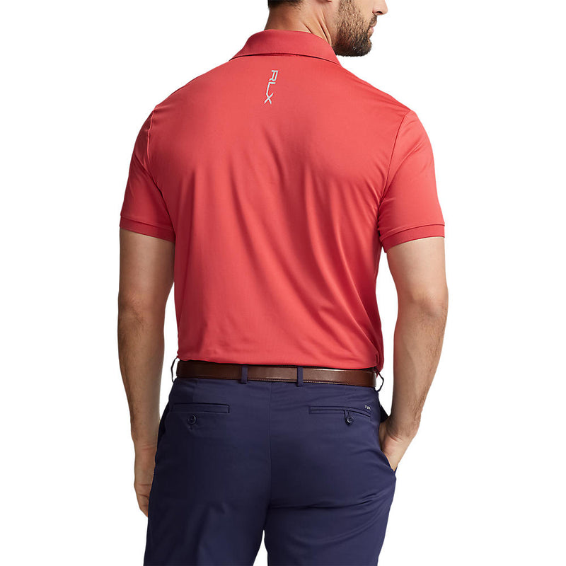RLX Ralph Lauren Solid Airflow Performance Polo - Spring Red