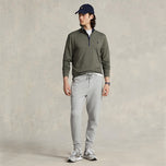 Polo Performance Ralph Lauren 1/4 Zip Peached Jersey - Fossile Green