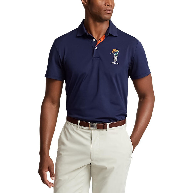 RLX Ralph Lauren Custom Polo Bear Golf Polo Shirt - French Navy