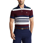 RLX Ralph Lauren Performance Pique Polo Golf Shirt - Harvard Wine/Navy Multi
