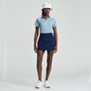 RLX Ralph Lauren Women's Tour Pique 1/4 Zip Golf Polo Shirt - Vessel Blue/Chic Cream
