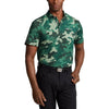 RLX Ralph Lauren Printed Lightweight Airflow Golf Shirt - Hunt Club Green Camo