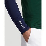Rlx Ralph Lauren plied Airflow Jersey 1/4 Zip Midlayer - Hunt Club Green / Navy français