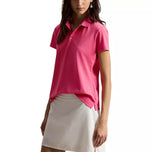 RLX Ralph Lauren Tour Performance Golf-poloshirt voor dames - Felroze