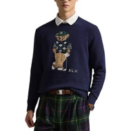 RLX Ralph Lauren polobeer gebreide 2/48 katoenen Coolmax golftrui - verfijnde marine