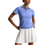 Polo de golf RLX Ralph Lauren Active Cable 1/4 Zip pour femmes - Blue Mist