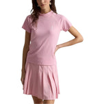 RLX Ralph Lauren Drop Needle Rib-golfshirt voor dames - lichtroze