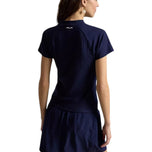 RLX Ralph Lauren Women's Drop Needle Rib Golf Tee - Pinong Navy