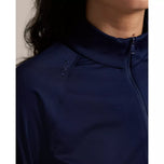 RLX Ralph Lauren 女款 UV 彈性球衣 1/4 拉鍊高爾夫套頭衫 - 精緻海軍藍