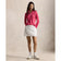 Jersi Regangan UV Wanita RLX Ralph Lauren 1/4 Zip Pullover Golf - Merah Jambu Panas