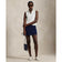 RLX Ralph Lauren 女款剪裁 V 領無袖高爾夫 Polo 衫 - 陶瓷白
