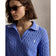 RLX Ralph Lauren Women's Cable Knit Pullover - Blue Mist/White Splash