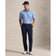 RLX Ralph Lauren 印花輕盈氣流高爾夫 Polo 衫 - 秋季藍色玉蘭鑽石