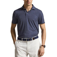 RLX Ralph Lauren bedrukt lichtgewicht Airflow golfpoloshirt - Verfijnde Navy Links Deco