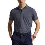 RLX Ralph Lauren 印花輕盈氣流高爾夫 Polo 衫 - 精緻海軍藍玉蘭鑽石