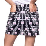 Golftini Women's Sisterhood 17,5 "Golf Skort - Impression noire