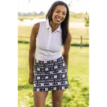 Golftini Women's Sisterhood 17,5 "Golf Skort - Impression noire