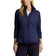 RLX Ralph Lauren Wanita Hibrid Hibrid Hibrid Full -Zip Jaket - Tentera Laut Perancis