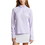 Rlx Ralph Lauren Frauen Trikots -Viertel Zip Golf Pullover - Blume Purpur/Weiß