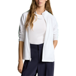 rlx ralph lauren 여자 파워 스트레치 풀 - zip 골프 재킷 - 세라믹 화이트