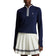 RLX Ralph Lauren Women Stretch Jersey Quarter -Zip Pullover - Refined Navy/White