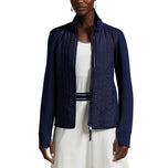 RLX Ralph Lauren Frauen coole Wollhybrid -Performance Vollzip -Jacke - raffinierte Marine