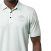Travis Mathew Sun Rays Golf Polo Shirt - Heather Neptune Gree