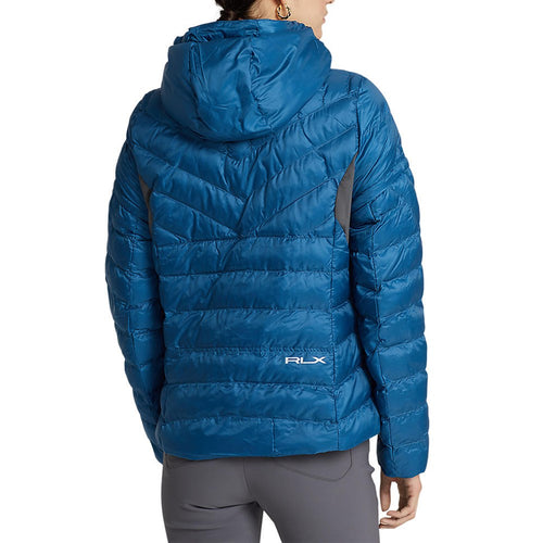 RLX Ralph Lauren Women's Water-Repellent Down Insulated Jacket - Indigo Blue