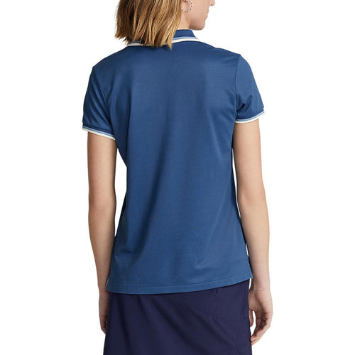 RLX Ralph Lauren Women's Tour Pique Golf Polo Shirt - Indigo Blue
