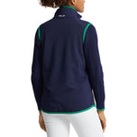 RLX Ralph Lauren Lauren Tech Terry Full Zip Golf Vest - Angkatan Laut Prancis/Pesiar Hijau