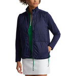 RLX Ralph Lauren Women's Hybrid Full Zip Jacket - French Navy/Cruise Green
