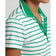 RLX Ralph Lauren Wanita Perfomance Stripe Golf Polo Shirt - Pure White/Cruise Green Fairway