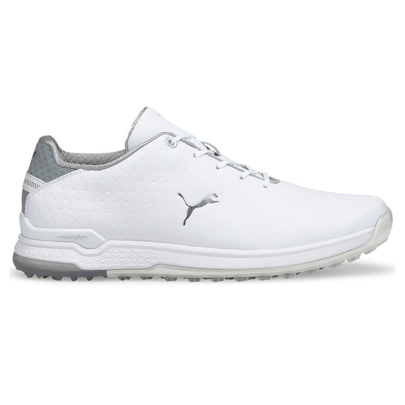 Puma PROADAPT ALPHACAT Leather Golf Shoes - Puma White/Puma Silver