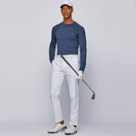 휴고 보스 리세노 니트 점퍼 - 해군