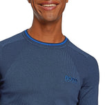 휴고 보스 리세노 니트 점퍼 - 해군