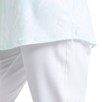 Puma Women's CLOUDSPUN Jungle Sleeveless Golf Polo - Soothing Sea/Bright White