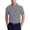 Polo Golf Ralph Lauren Tour Pique Stripe Polo Shirt - French Navy/White
