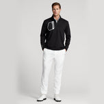 RLX RALPH LAUREN Driver Luxury jersey pullover - Polo zwart/ zilver