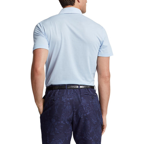 RLX Ralph Lauren Tour Pique Polo Shirt - Elite Blue/White