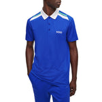 BOSS Paddytech Polo Golf Shirt - Medium Blue