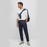 보스 T Specter Twill Slim Fit 바지 - 진한 파란색